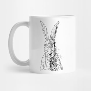 Rabbit and Polygon Mug